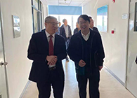 浦东新区管小军副区长一行来玩彩网考察指导事情